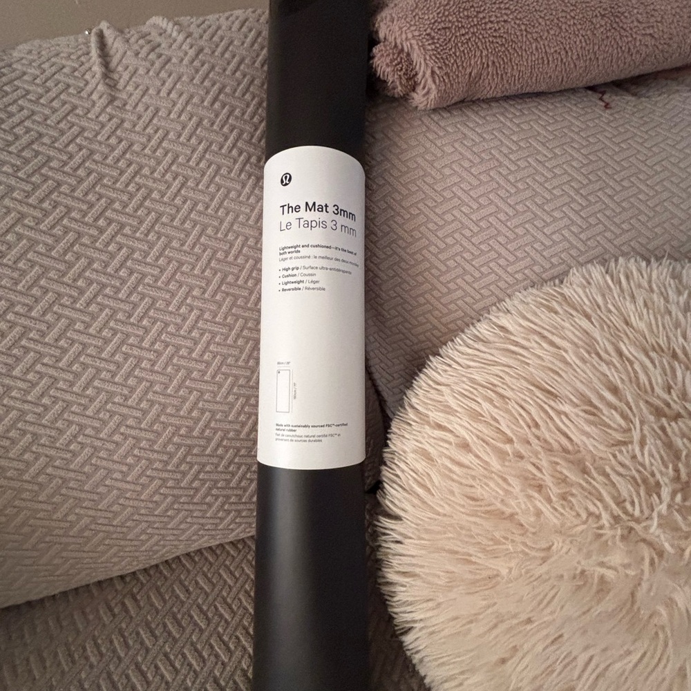 Black Yoga Mat 3mm